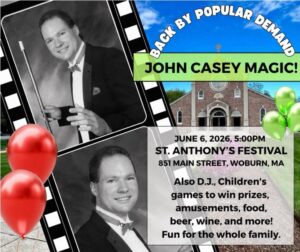 John Casey Magic Show Woburn Massachusetts